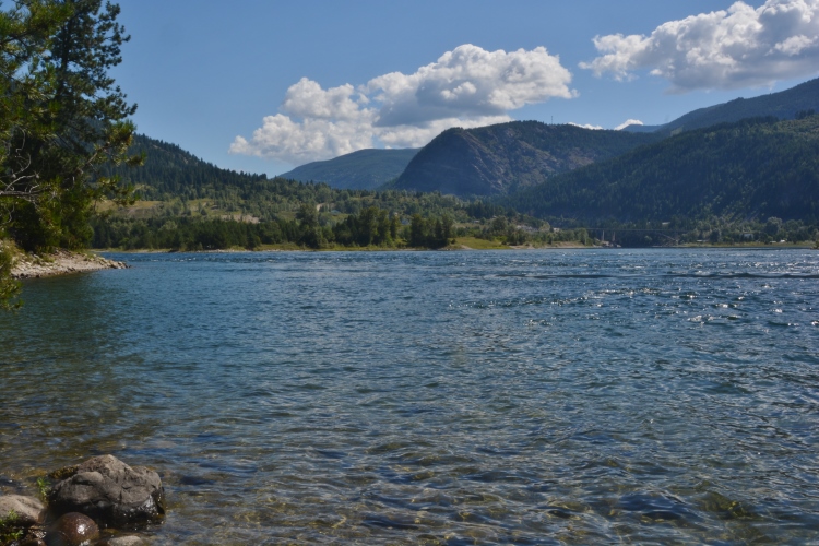 confluence of the Columbia and Kootenay rivers